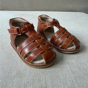 Elephantito Tan Leather Kids Sandals